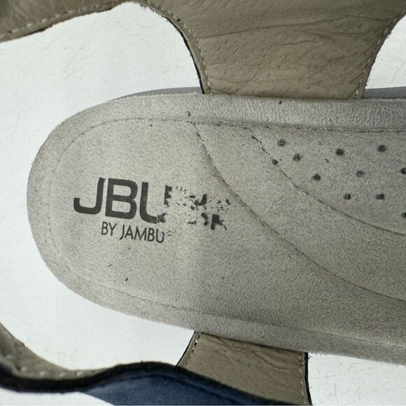 JBU By Jambu Womens Alice Vegan Flats Sandals Size 9M Blue Casual Slingback - Picture 2 of 10